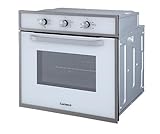 Corberó - Horno 70L | CCHM603W | Cristal Blanco Perfil Inox | 4 Programas | Luz Interior | Limpieza Hidrólisis | Puerta Doble Cristal | 2100W Potencia | Eficiencia Energética A, Blanco