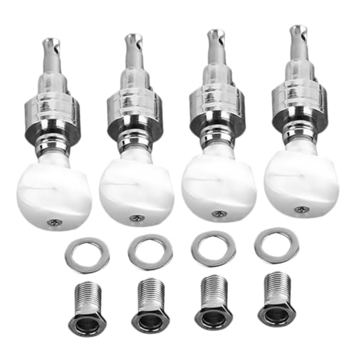 Holibanna 4pcs Banjo Tuning Pegs with Bushings Ferrules Durable Banjo Machine Heads for Enhanced Sound Easy Installation