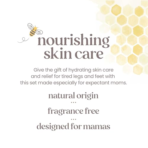 Burt's Bees Mama Gift Set, Includes Lip Balm, Leg and Foot Cream, and Belly Butter, Natural Origin Skin Care, 0.15 oz./3.38 oz./6.5 oz. - image 6
