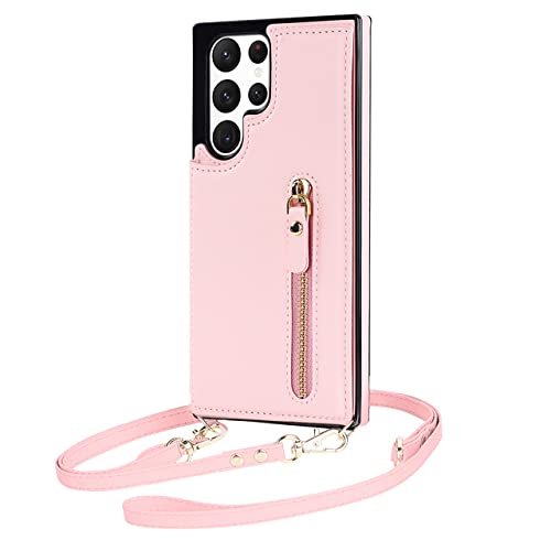 Wallet housse en cuir Samsung S21 Ultra avec protection anti scan RFID et cordon amovible