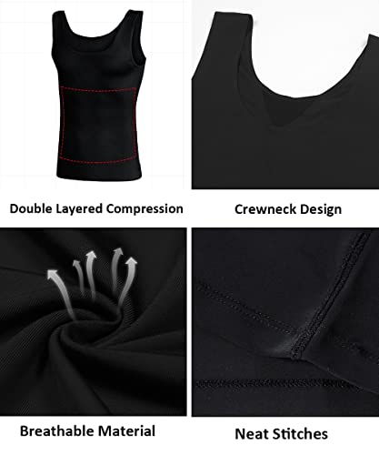 Optlove Men Body Shaper Vest Compression Shirts Slimming Tummy Control Shapewear Abdomen Undershirt Fajas Para Hombres White #TOP1