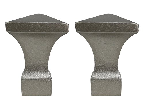 Urbanest Set of 2 Semoy Finial, 1 7/8-inch Tall, Pewter