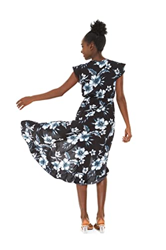 Image of Hawaii Hangover Family Matching Hawaiian Clothes, Midnight Bloom | Family matching Hawaiian outfits, Midnight Bloom, lightweight rayon, machine washable, tropical floral print, luaus, cruises