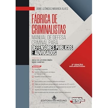 Capa do livro Manual de Defesa Criminal para Defensores Públicos e Advogados 2ª edição (Fábrica de Criminalistas)