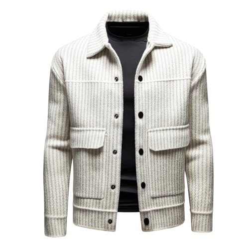 Cardigan Patchwork Casual Para Hombre miniatura 1