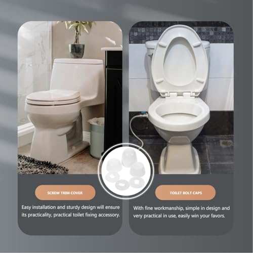 jojofuny 2 Sets Schrauben Dekorative Abdeckung Toiletten Ersatzteile Toiletten Schraubenabdeckungen Toilettenschüssel Schraubenkappen Universelle Toiletten Schraubenkappen