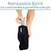 Vive Wrist Brace - Carpal Tunnel Hand Compression Support Wrap for Men, Women, Tendinitis, Bowling, Sports Injuries Pain Relief - Removable Splint - Universal Ergonomic Fit (Black, Left)