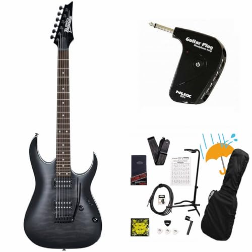 アイバニーズ/Gio Series GRGA120QA-TKS (Transparent Black Sunburst) GP-1アンプ付属エレキギター初心者セットR
