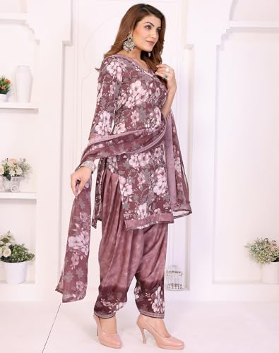 Image of Yashika Women'S Unstitched Crepe Dress Materials | Crepe Salwar Suit For Women | Suit Material For Women Unstitched