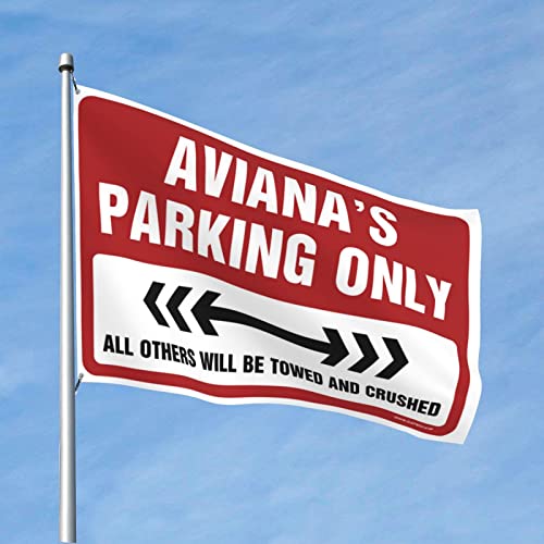 Drapeaux cool pour dortoir universitaire Aviana Parking Only de 152x244 cm pour chambre