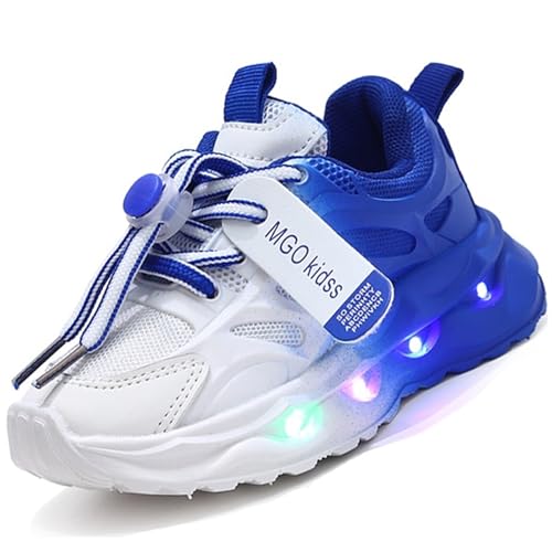 LCVibecx Blinkende Turnschuhe mit LED-Licht - Atmungsaktive...