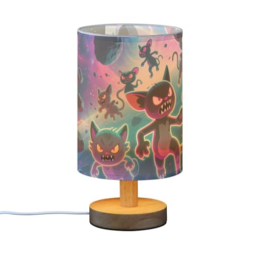 Lámpara de noche USB Fierce Kitten in Space para niños miniatura 2