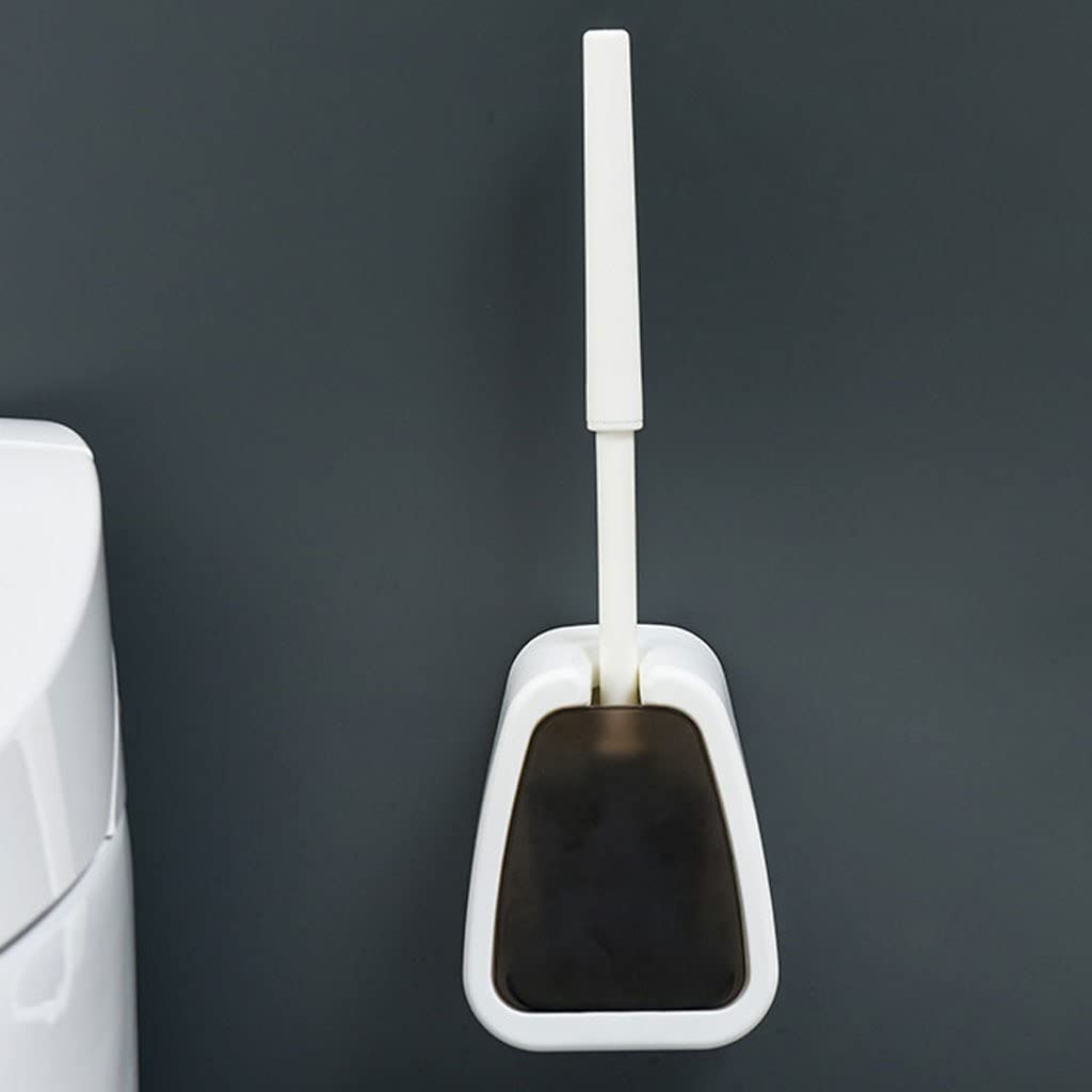 Escobilla Baño/Escobilla y Portaescobillas de Baño Escobillero de pared con mango largo, escobilla de baño, diseño minimalista moderno, escobilla de baño, limpieza del hogar, juego de escobillas de ba