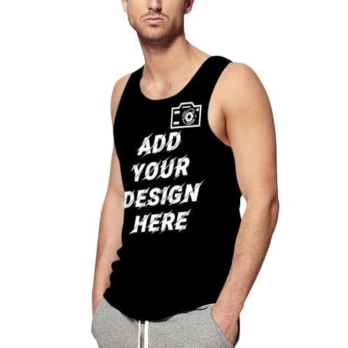 Custom Tank Top for Unisex Personalized Tanks Design Text Image Logo Customizable Gift Sleeveless Shirt for Mom Dad2