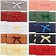 WUBAYI Bunte Umschläge mit Bändern, Vintage-Kraftpapier-Umschläge (22 x 11 cm) für handgefertigte Einladungen, Hochzeits- oder Urlaubskarten, 10 Farben, 20 Stück