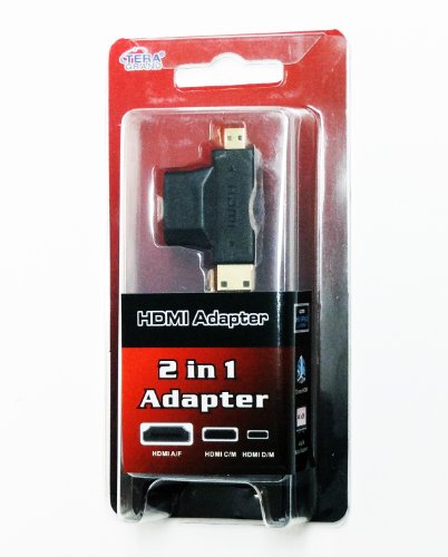 Tera Grand Hdmi 2-In-1 T Adapter - Hdmi Female To Mini Hdmi Male And Micro Hdmi Male Adapter #TOP7