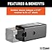 CURT 45408 Trailer Hitch Receiver Adapter Reducer Sleeve Set, 3 to 2-1/2 or 2-Inch, 2-Piece, Black