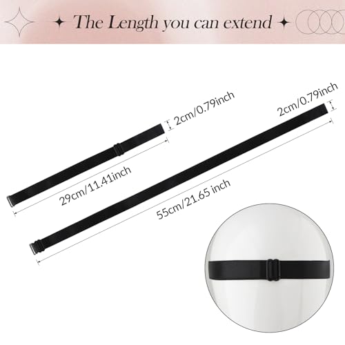 2Pcs Women Punk Elastic Leg Garter Thigh Adjustable Leg Ring Decor, High Elastic Garter Belt Thigh Garter Ring for Lady Party Favors2