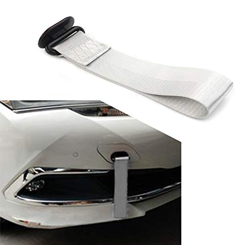 GZYF Car Auto Front Rear Bumper Towing Strap Belt Tree Saving Strap for Car, Truck, SUV, Gray