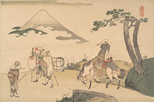 Lienzo decorativo del monte Fuji de 60x90cm que aporta elegancia vintage a tu hogar