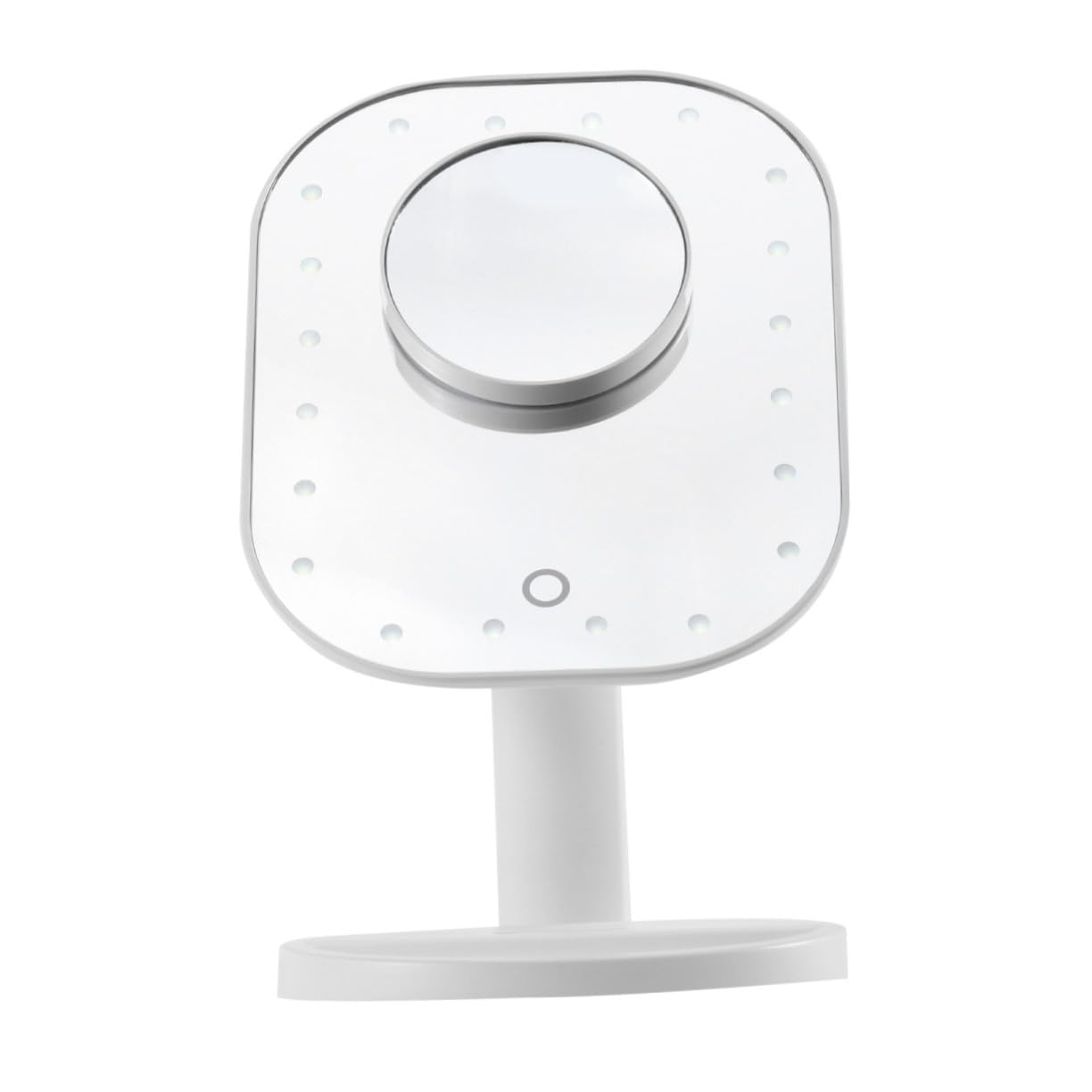 Miroir maquillage grossissant LED USB avec son support réglable