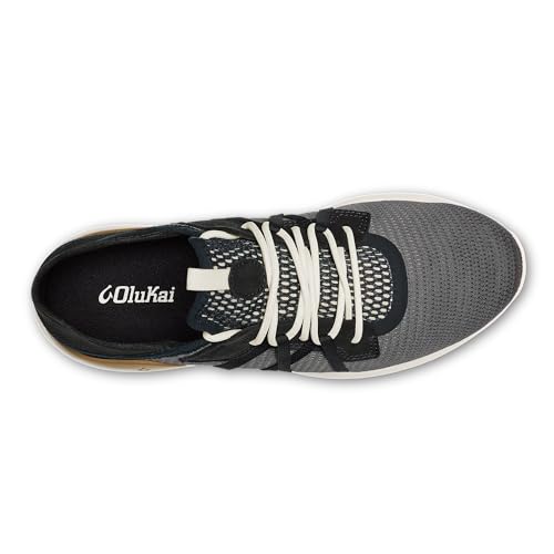 Image of OluKai Mio Li Men's Casual Sneakers, Hands-Free Drop-in Heel | Wear Slip-On or Laced, Breathable Knit Mesh, All-Day Cushioned Comfort, Athletic Walking Shoe, Runs Small So Size Up
