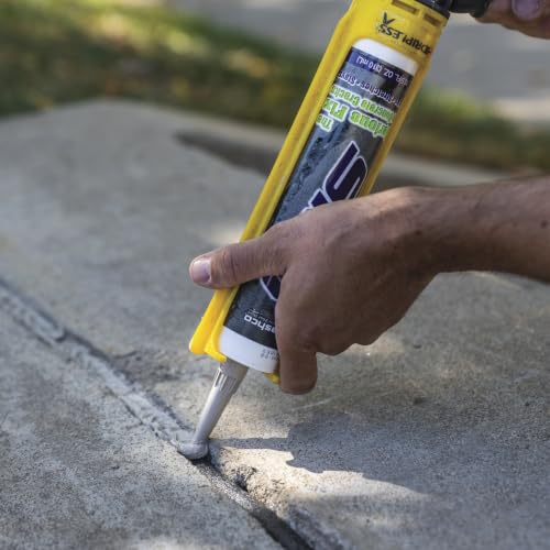 Image of Sashco Slab Concrete Crack Filler, Gray, 10.5 oz, Pack of 2