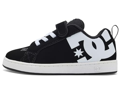 Baskets noires bébé DC Shoes Court Graffik taille 24 confortables - 4