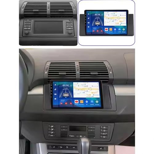 Radio coche GPS 2 DIN para BMW X5 E53 con Android Auto, Bluetooth y memoria de 32GB 5