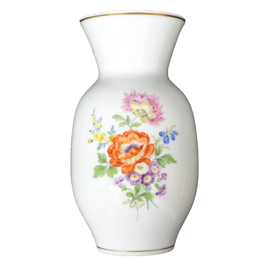 Amazon.co.jp: マイセン Meissen 広口花瓶 フラワーベース 五つ花 (裏  