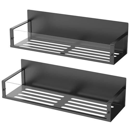 Image of HuggieGems Metal Magnetic Spice Rack for Refrigerator Clear, 2 Pack
