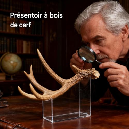 Support bois d'élan en acrylique pour sublimer la décoration de table à Noël - 3