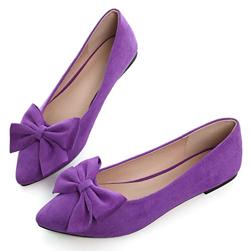 Image of Dear Time Women's Ballet Flats Dress Ballet Shoes Slip on for Office Work Comfortable Shoes