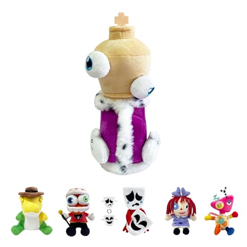 POPOYU Digital Kinger Zooble - Muñeco de peluche Zooble Caine, lindo juguete suave para niños y niñas, fanáticos de la televisión, regalo ideal POPOYU Digital Kinger Zooble - Muñeco de peluche Zooble Caine, lindo juguete suave para niños y niñas, fanáticos de la televisión, regalo ideal