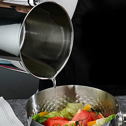 Hemoton 2L Oil Strainer Pot Cooking Oil Filter Can Kitchen Grease Sieve Can Fine Mesh Frying Grease Strainer Pot Container with Handle