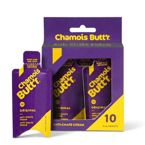 Paceline Products Unisexs CHAMOIS BUTTR : 9ML SACHET : 10 PACK Cycling Anti-Chafe Cream Purple 1