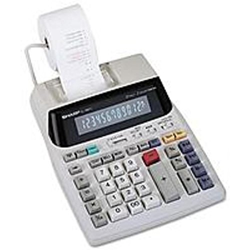 Sharp EL1801V 12-Digit 2-Color 2.1 LPS (Lines Per Second) Serial Printing Calculator