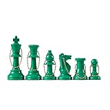 Wholesale Chess - Chess Pieces Keychain Set (Green)