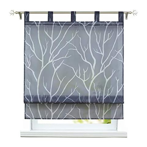 ESLIR Roman Blind with Transparent Loops Cover