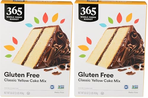 365 by Whole Foods Market, Gluten Free Yellow Cake Mix, 16 Ounce (Pack of 2)