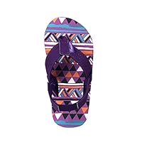 REDVOLUTION Girls Classic Braided Accented Beach Sandals Casual Flip Flop Surfer Girl