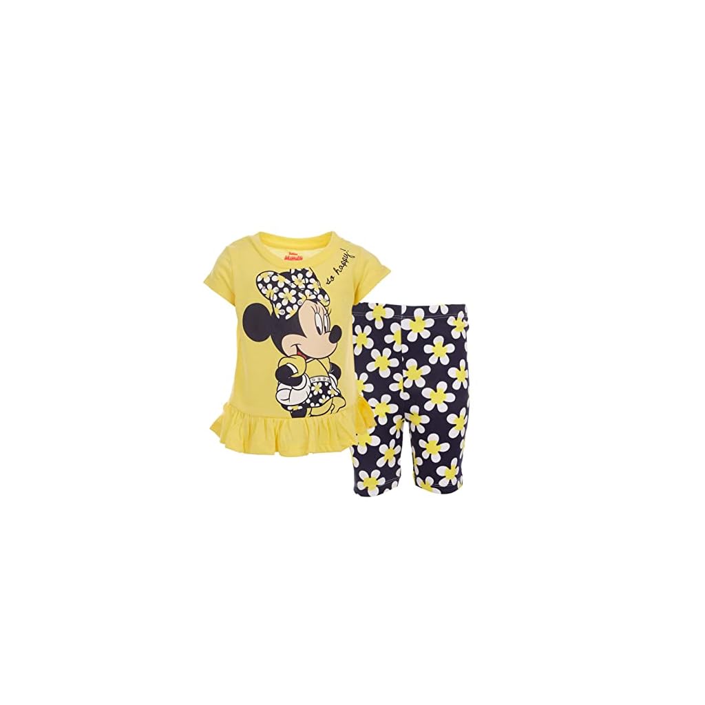 Disney-Minnie-Mouse-Peplum-T-Shirt-and-Bike-Shorts-Outfit-Set-Infant-to-Big-Kid