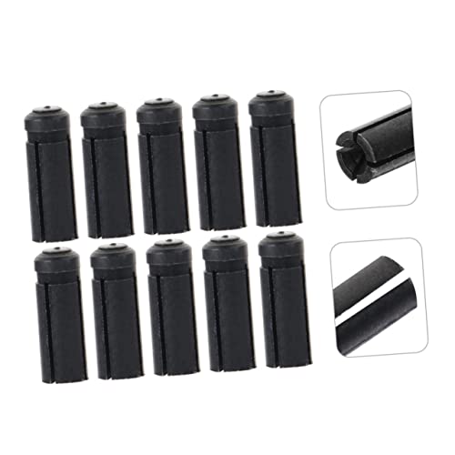 POPETPOP 10 protectores de ala para dardos aluminio negro miniatura 2