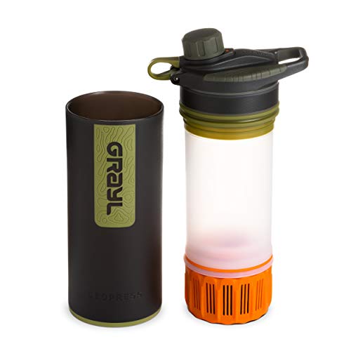 GRAYL GeoPress 24 oz Wasserfilterflasche – Filter für Wandern, Camping, Survival, Reisen