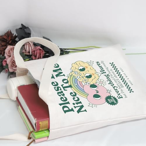 Bolso Tote Please Be Nice 12.6 x 0.4 x 15.6 pulgadas miniatura 3