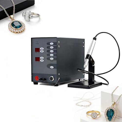 SIEEOUR Máquina De Soldadura Por A-rco De Argón Pulsado 100w, Soldador De Joyería Semi-Automático 60hz, Kit De Inicio Joyería Permanente, Tiempo De Soldadura, Para Herramienta De Soldadura