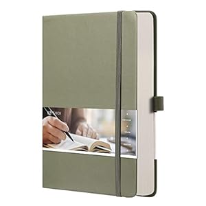 EMSHOI Dotted Notebook – 256 Pages A5 Dotted Grid Journal Notebook,120gsm Thick Paper,16 Perforated Pages, Smooth PU…