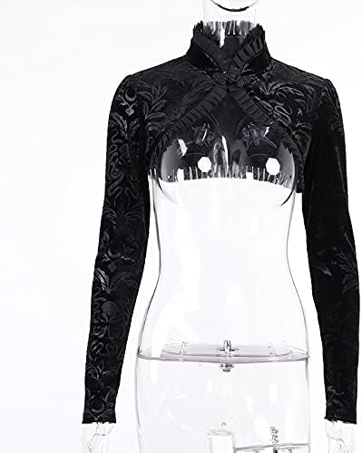 TSMNZMU Womens Gothic 2 Piece Dress - Vintage Velvet Emo Lolita Alt Harajuku Punk Grunge Dress - Image 5