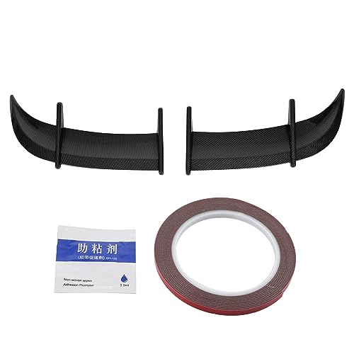 Spoiler Universal, Accesorios Exteriores de Automóviles ABS Aleron Universal Deportivo para Auto con Pegajos para el Tronco de Autos (Estilo de Fibra de Carbono)
