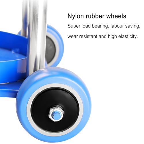 Soporte Móvil para Bombonas De Gas con Tira Protectora De Acero Y Ruedas para Bombonas De Gas De 10/15 L, Carro para Bombonas De Nitrógeno para Facilitar El Transporte..B Style